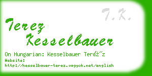 terez kesselbauer business card